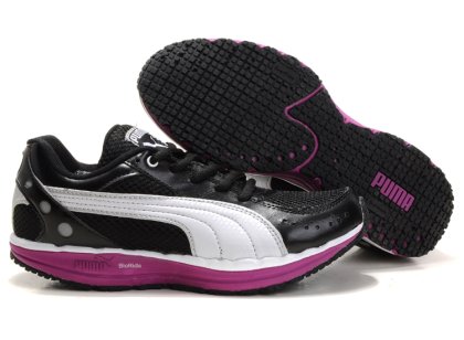 Women\'s Puma BodyTrain Mesh Toning Shoes Black/White/Plumpurple