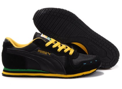 Men\'s Puma Cabana Racer II LX Black/Yellow