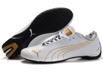 Puma Ferrari Future Cat Shoes White/Gold