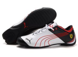 Men's Puma Ferrari Future Cat Shoes Black/White/Red