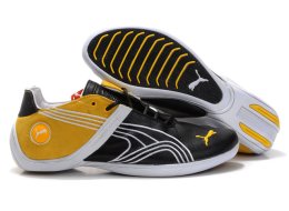 Men's Puma Future Cat Remix Sneaker Black/Yellow/White
