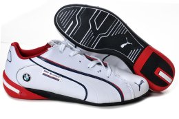 Men's Puma BMW Shoes White Red