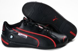 Men's Puma BMW Shoes Black Red Men's Puma BMW Shoes Black Red