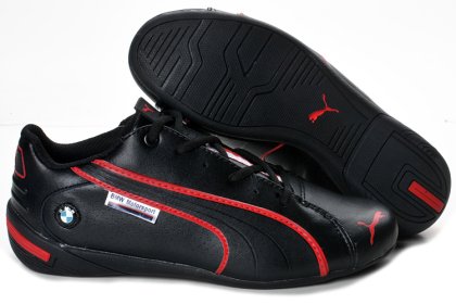 Men\'s Puma BMW Shoes Black Red