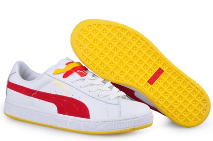Puma Basket II Sneakers White/Red/Yellow