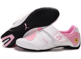 Women's Puma Baylee Future Cat Shoes White/Pink 02