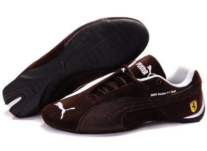 Men\'s Puma BMW Shoes Brown/White