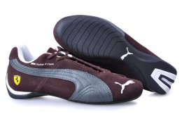 Men's Puma BMW Shoes Brown/Silver/White