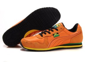 Men's Puma Cabana Racer Shoes Orange/Beige
