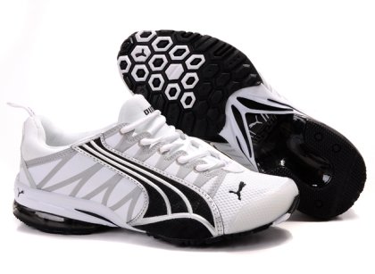 Men\'s Puma Cell Running Shoes White/Black