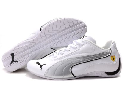 Men\'s Puma Drift Cat Shoes White/Silver 01