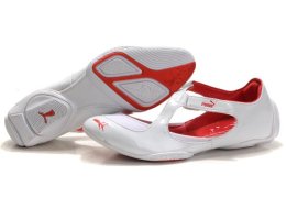 Puma Espera Flat White Red