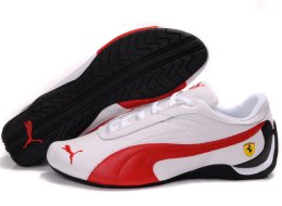 Women's Puma Ferrari Athletic Shoes White/Red/Black