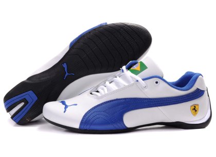 Men\'s Puma Ferrari Brazil Shoes White/Navy