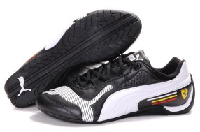 Men's Puma Ferrari Edition Shoes Black/White