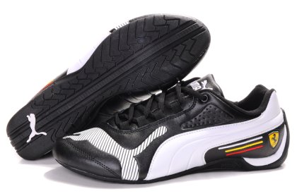 Men\'s Puma Ferrari Edition Shoes Black/White