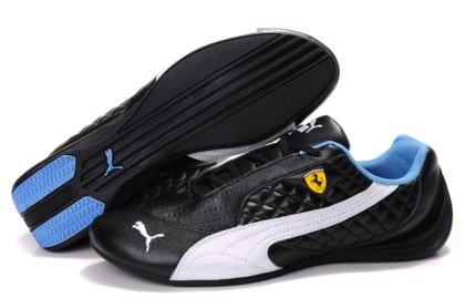 Men\'s Puma Ferrari Induction Sneakers Black/White/Blue