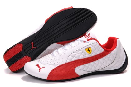 Women\'s Puma Ferrari Induction Sneakers White/Red