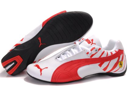 Men\'s Puma Ferrari Inflection Shoes White/Red
