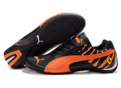 Men\'s Puma Ferrari Inflection Shoes Black/Orange