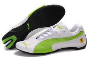 Men's Puma Ferrari Inflection Sneakers White/Green 01
