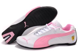 Women's Puma Ferrari Inflection Sneakers White/Pink