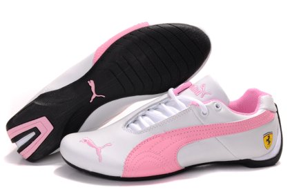 Women\'s Puma Ferrari Inflection Sneakers White/Pink
