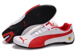 Women's Puma Ferrari Inflection Sneakers White/Red
