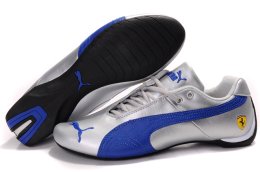 Men's Puma Ferrari Inflection Sneakers Silver/Navy