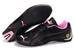 Women's Puma Ferrari Inflection Sneakers Black/Pink 01