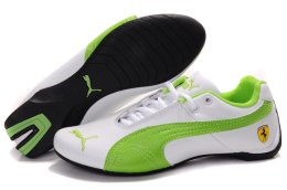 Women's Puma Ferrari Inflection Sneakers White/Green 02
