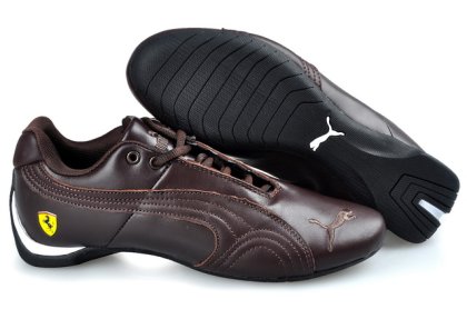 Men\'s Puma Ferrari Inflection Sneakers Brown/White