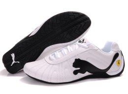 Men's Puma Ferrari Shoes White/Black 01