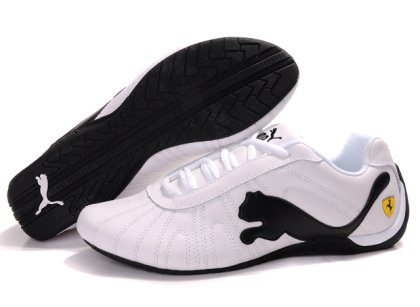 Men\'s Puma Ferrari Shoes White/Black 01