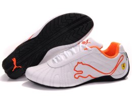 Puma Ferrari Shoes White/Orange 01