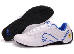 Men's Puma Ferrari Shoes White/Blue