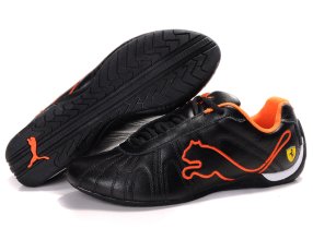 Men's Puma Ferrari Shoes Black/Orange