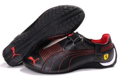 Men\'s Puma Ferrari Trionfo Shoes Black/Red