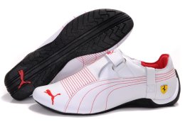 Men's Puma Ferrari Trionfo Shoes White/Red