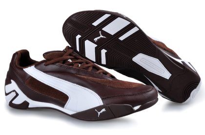 Men\'s Puma Fluxion II Sneakers Brown/White