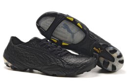 Men's Puma Football Trainers Black/Yellow