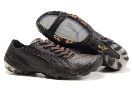 Puma Football Trainers Brown/Orange