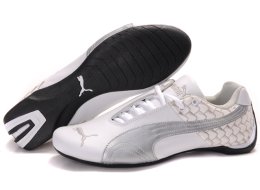 Men's Puma Future Cat Argyle Shoes White/Silver