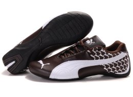 Men's Puma Future Cat Argyle Shoes Brown/White