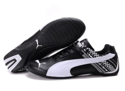 Men\'s Puma Future Cat GT Shoes Black/White