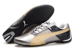 Men's Puma Future Cat Remix Shoes Silver/Black/Gold