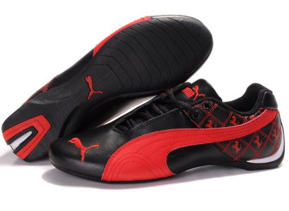 Men\'s Puma Future Cat Shoes Black/Red