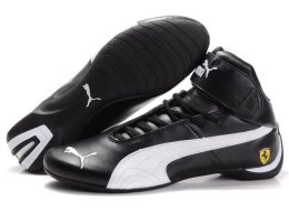 Men's Puma High Tops Shoes Black/White