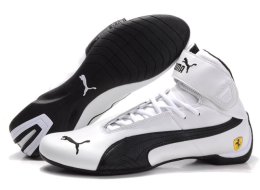 Men's Puma High Tops Shoes White/Black