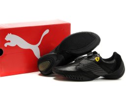 Puma Leather Ferrari Shoes Black/White